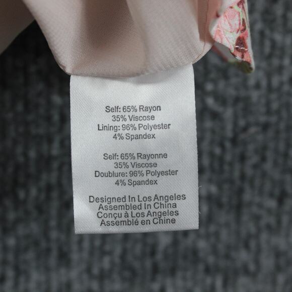 For Love and Lemons Dress Large Houston Ruched Floral Print Mini Cottagecore - Picture 14 of 14